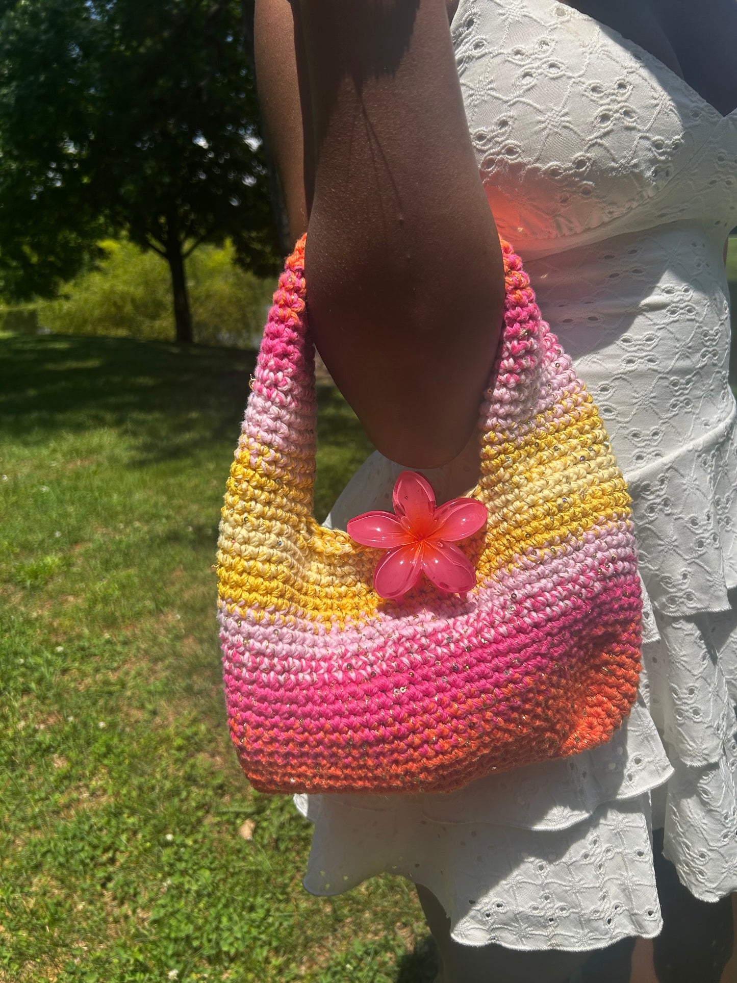 Hibiscus Donut Bag