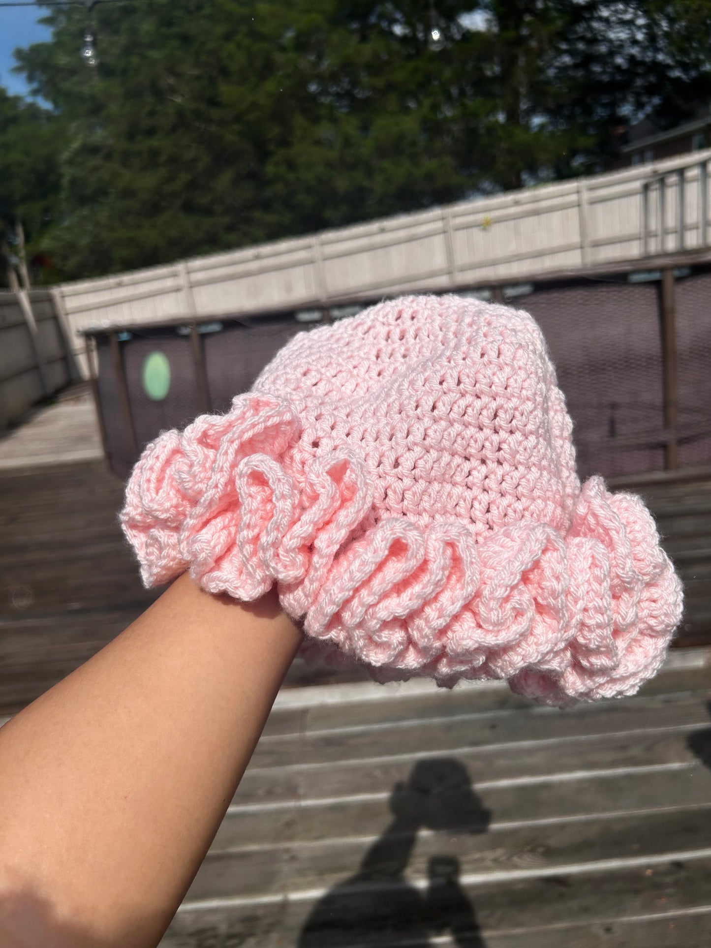 Custom Crochet Ruffle Hat