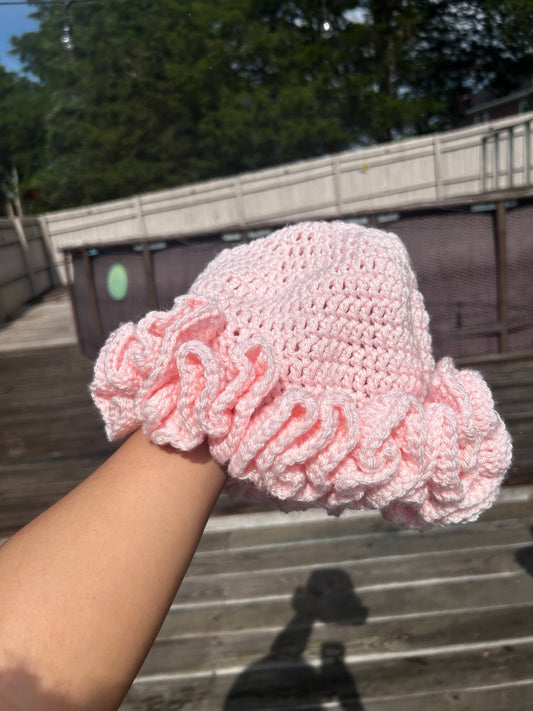 Custom Crochet Ruffle Hat